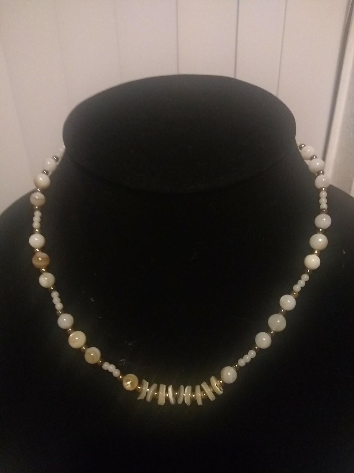 Antique Murano Glass Bead Necklace Gem