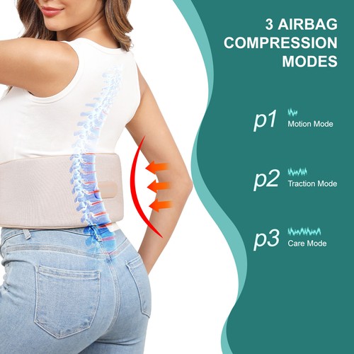 Cordless Massage Belt Electric Heated with Back Support Waist Vibration Massager - Picture 17 of 26