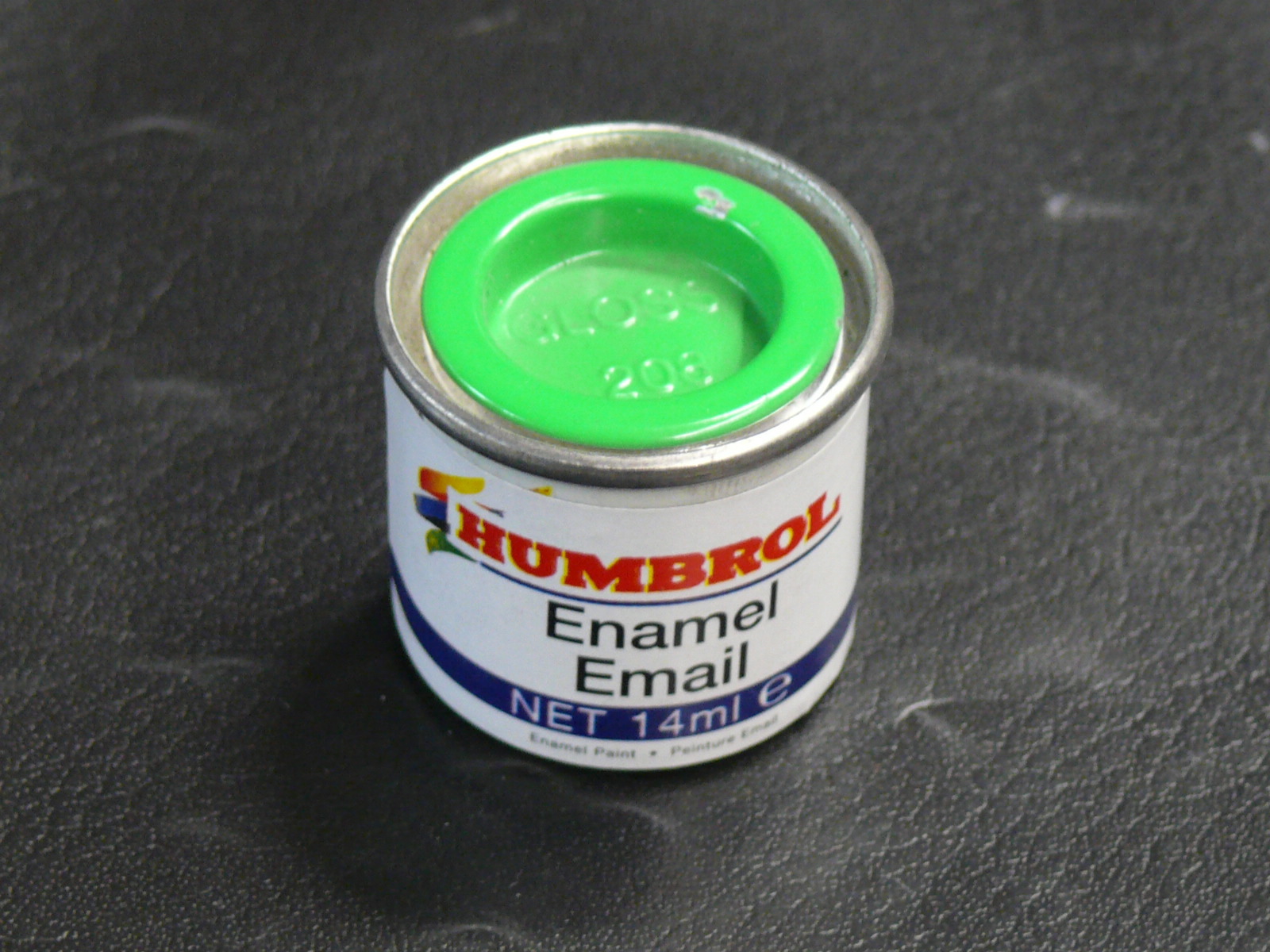 HUMBROL ENAMEL : N° 208 GLOSS SIGNAL GREEN BRILLANT - 14ml - NEUF