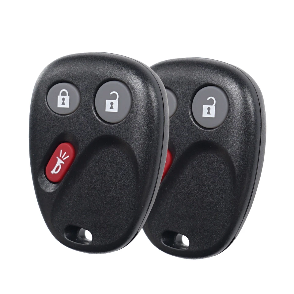 Chaveiro com controle remoto de 2 carros para 2003 2004 2005 2006 GMC Sierra 1500 1500HD 2500HD - Imagem 3 de 4