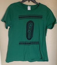 Crayola green crayon adult XL Tee Shirt costume