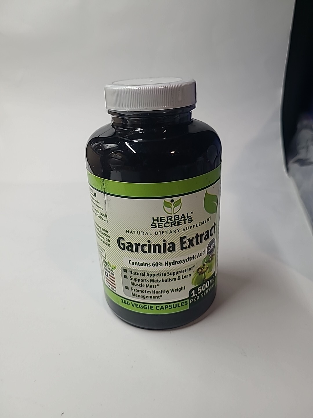 Herbal Secrets Garcinia Cambogia Extract - 1500mg 180 Capsules Diet Weight Loss