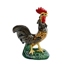 Cockerel ornament figurine ceramic Country Farm Theme P239