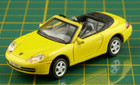 Porsche 911 Cabrio 996 gelb 1/72 Schuco Die-Cast - Plastic Modellauto