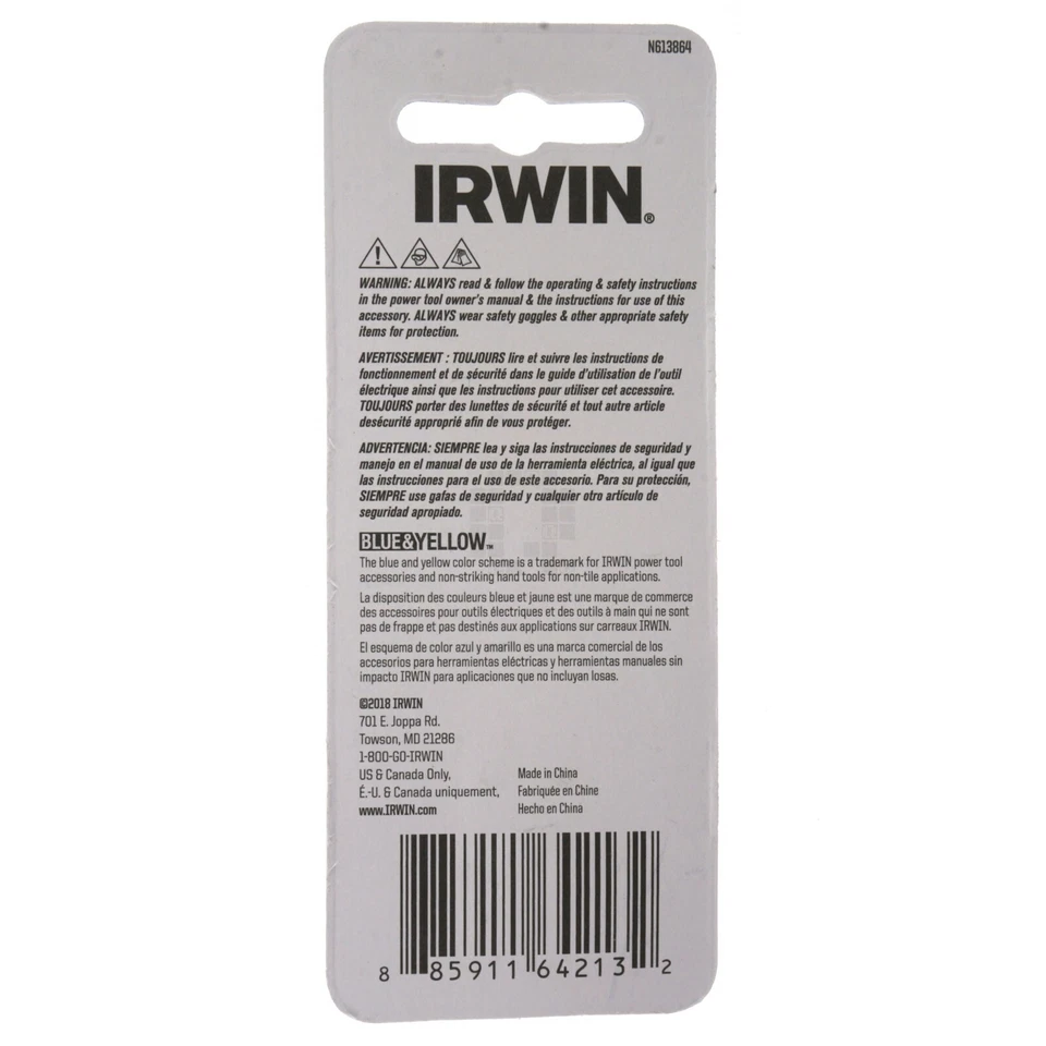 Irwin IWAF21TX102 T10 Torx Bit Tips, 1" Length, 2 Pack - Image 2 of 4