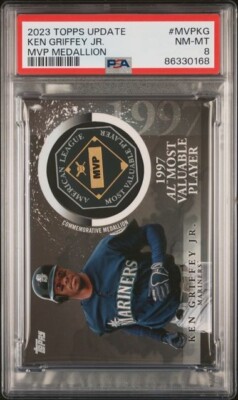2023 Topps Update Ken Griffey Jr. MVP Medaillon #MVPKG PSA 8