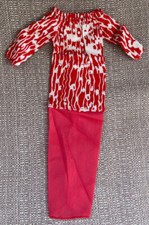 Vintage 1977-79 SUPERSTAR BARBIE FASHION COLLECTIBLES Red Dress 2781