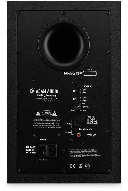 Adam Audio T8V Studio Monitor (Pair) with Desk Clamp Stands Adam Audio T8V Studio Monitor (Pair) with Desk Clamp Stands