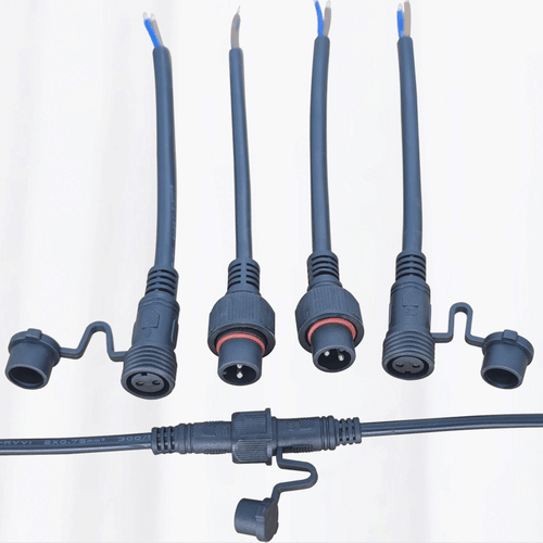 IP68 Waterproof Electrical Cable Connector With Dust Cover Type Socket 2-8 Pins - Picture 6 of 7