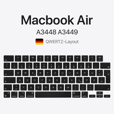 MacBook Air Keycap Replacement Keyboard Key + Switch German QWERTZ OEM 2026 M5