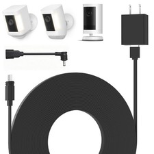 25ft Charging Adapter Power Cord for Ring Spotlight Cam Plus Pro Battery