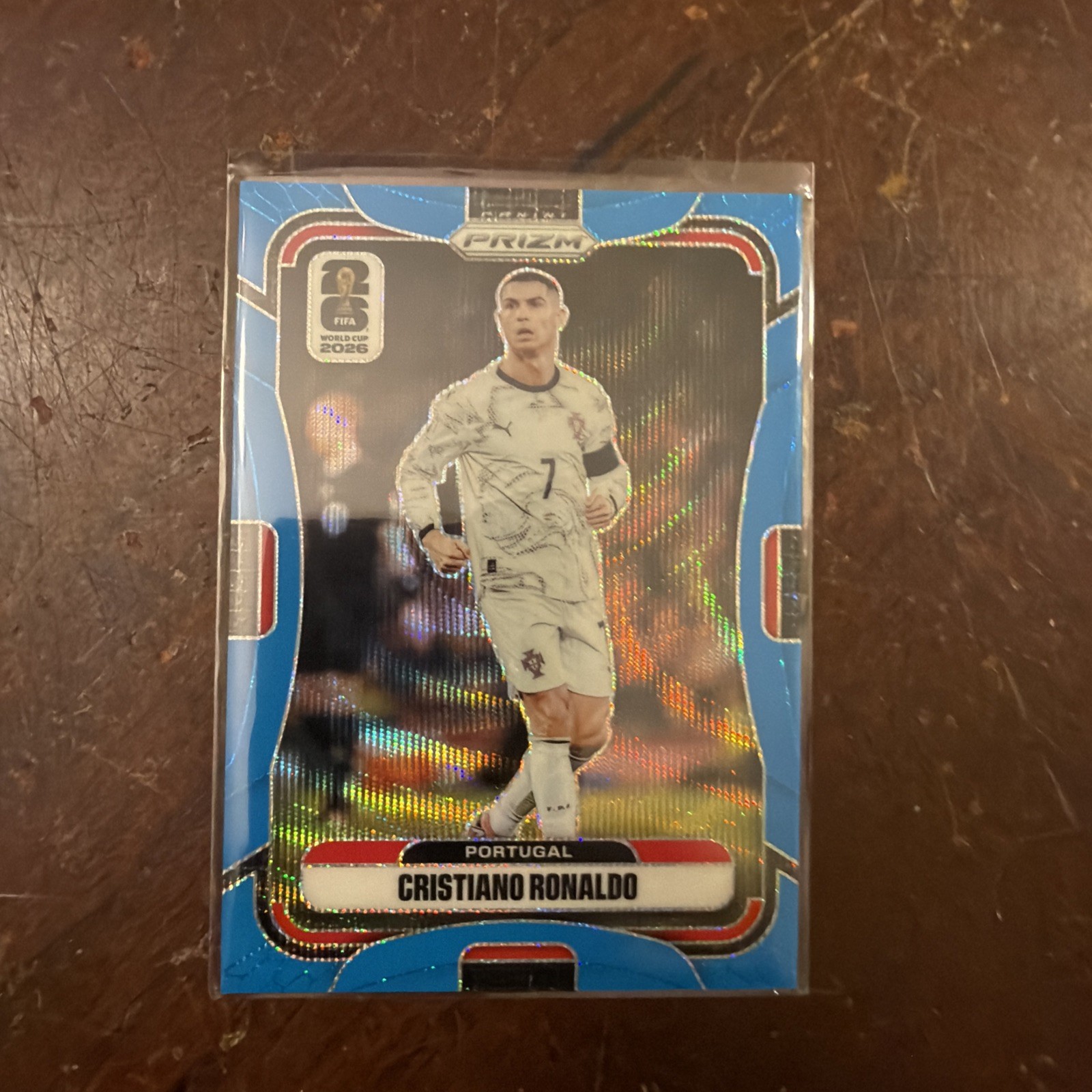 2026 Panini Prizm FIFA World Cup Cristiano Ronaldo Blue Wave /225 Portugal SP L2