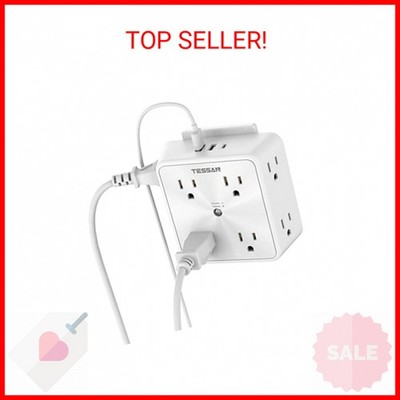 Surge Protector 8 Outlet Extender, TESSAN Multi Outlet Splitter with 3 USB Wall
