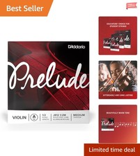 Prelude Violin Strings - A String, 1/2 Scale, Medium Tension - Warm Tone