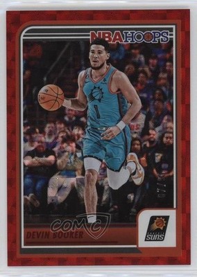 2023-24 Panini NBA Hoops Hyper Red 87/99 Devin Booker #191 d0b
