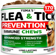 Flea and Tick Prevention for Dogs Chews - Natural Dog Flea and  Tick Control..