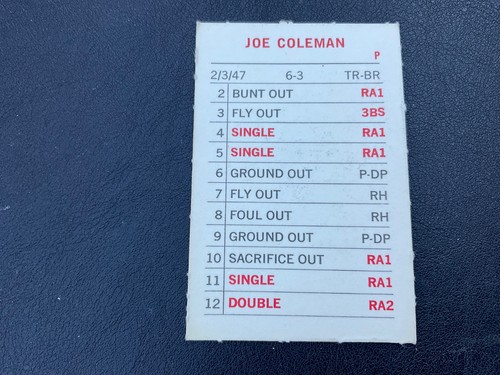 1969 MLB MILTON BRADLEY A-k LISTED ALPHABETIC ORDER PICK CARDS YOU WANT - Bild 183 von 435