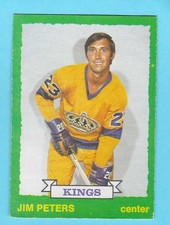 1973-74 OPC 231 Jim Peters Los Angeles Kings! His Last Card! EXMT!  *SET BREAK*