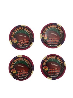 Four Queens Las Vegas $5 Casino Chip Big Game Day Billy Sims 2008 LTD 1000 Lot 4