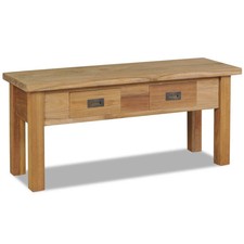 Hall Bench Teak Solid teak 35.4 x 11.8 x 15.7 in Hall Bench