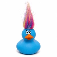 BUY 1 GET 1 FREE Rainbow Troll Hair Rubber Duckie Blue Duck Collectible