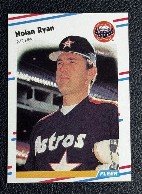 ⚡️STRIKE OUT KING⚡️Vintage 1988 Fleer Nolan Ryan #455 Houston Astros MLB HOF