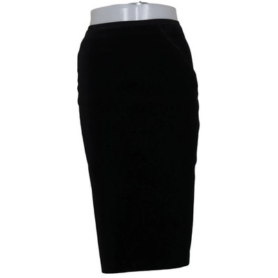 Elie Tahari, Rock, Größe: 32, Schwarz, Einfarbig, Samt, Damen #lIN
