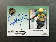 2009 Press Pass Legends Saturday Signatures Jeremiah Johnson Auto Oregon RC