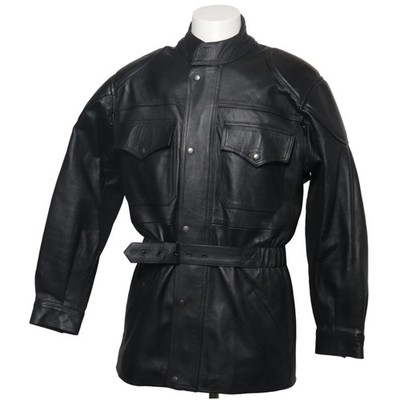 Levior, Motorradjacke, Herren, Größe: L, Schwarz, Leder, Einfarbig #niC