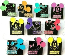 Mickey Mouse Expression Color Mystery Pouch Head Face Choose a Disney Pin