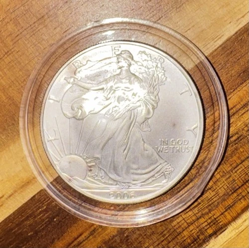 2006 AMERICAN SILVER EAGLE 1 oz. .999 FINE SILVER BU UNCIRCULATED