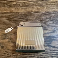 Rare Elgin American Gold Tone Table Lighter Art Deco Mid-Century Modern Design 2