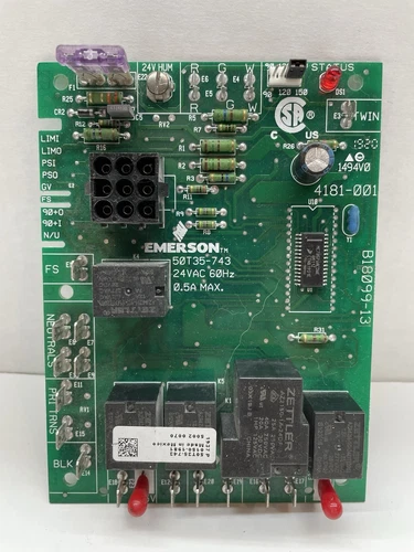Emerson 50T35-730 Used Working Furnace Control Board B18099-13