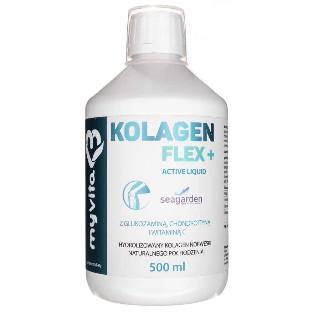 MyVita Collagen Flex+Active Liquid élixir de collagène marin pur 500 ml