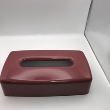 Vintage Andre Richard Lacquer Tissue Box Cover Dusty Rose 11" x 6" x 3"