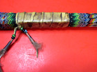 NATIVE AMERICAN BEADED PIPE LEATHER DROPS BELLS CONES ANTIQUE SW INDIAN ANTIQUE — photo 8