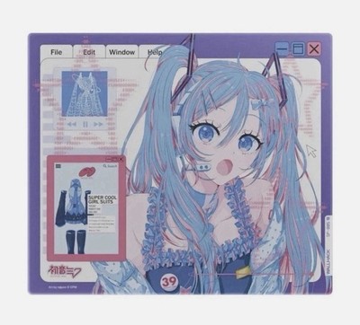 WALLHACK SP-005 Hatsune Miku OS Glass Mousepad PRESALE