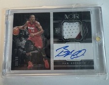 BAM ADEBAYO 2017/18 PANINI NOIR RPA RC PATCH AUTOGRAPH AUTO MIAMI HEAT 39/99