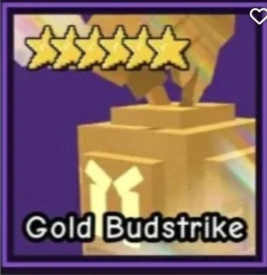 Gold Budstrike - Garden Tower Defense- GTD ** Super Rare **