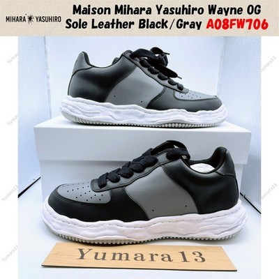 Maison Mihara Yasuhiro Wayne OG Sole Leather Black/Gray A08FW706