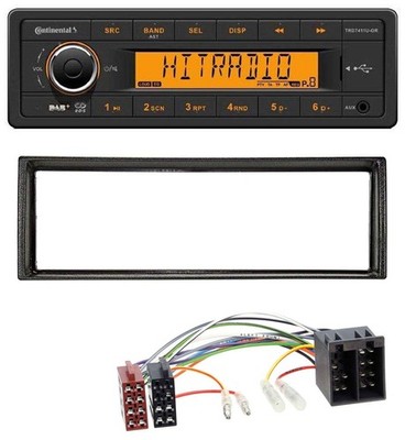 Continental 1DIN DAB MP3 AUX USB Car Stereo for VW Golf 2 83-92 Jetta II 84-92 T4