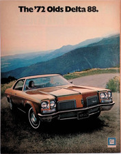 1971 The '72 Olds Delta 88 General Motors Vintage Car Print Ad Life Sept 24