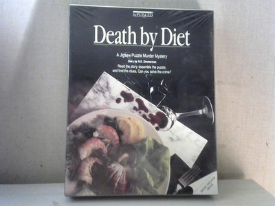 BePuzzled Death by Diet Murder Mystery Jigsaw Puzzle 1987 NEW Sealed