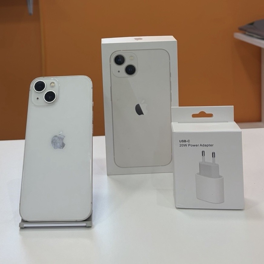 Apple iPhone 13 128GB Bianco Sbloccato iOS Smartphone Wi‑Fi Bluetooth