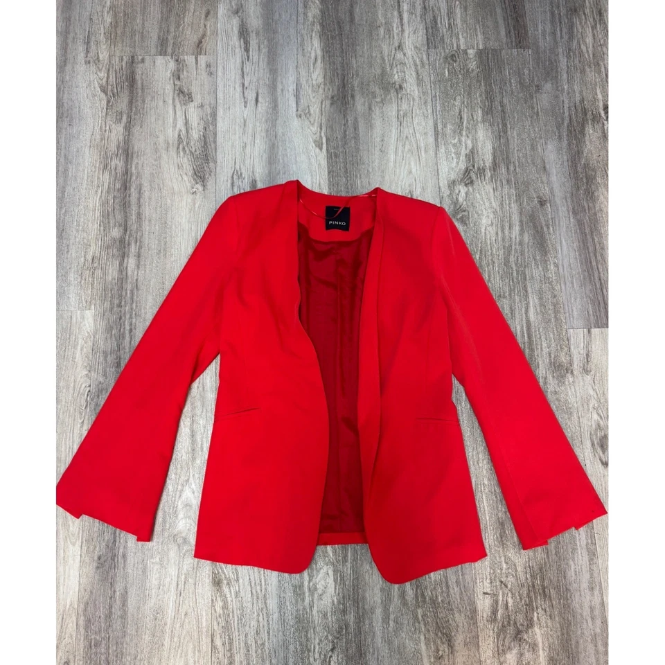Blazer vermelho Pinko feito na Itália tamanho 42 EUA 10 - Imagem 2 de 4