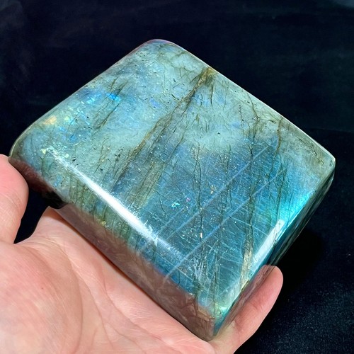 Bloque de cristal de labradorita - Pieza de gema pulida - 2 lb - Imagen 9 de 15