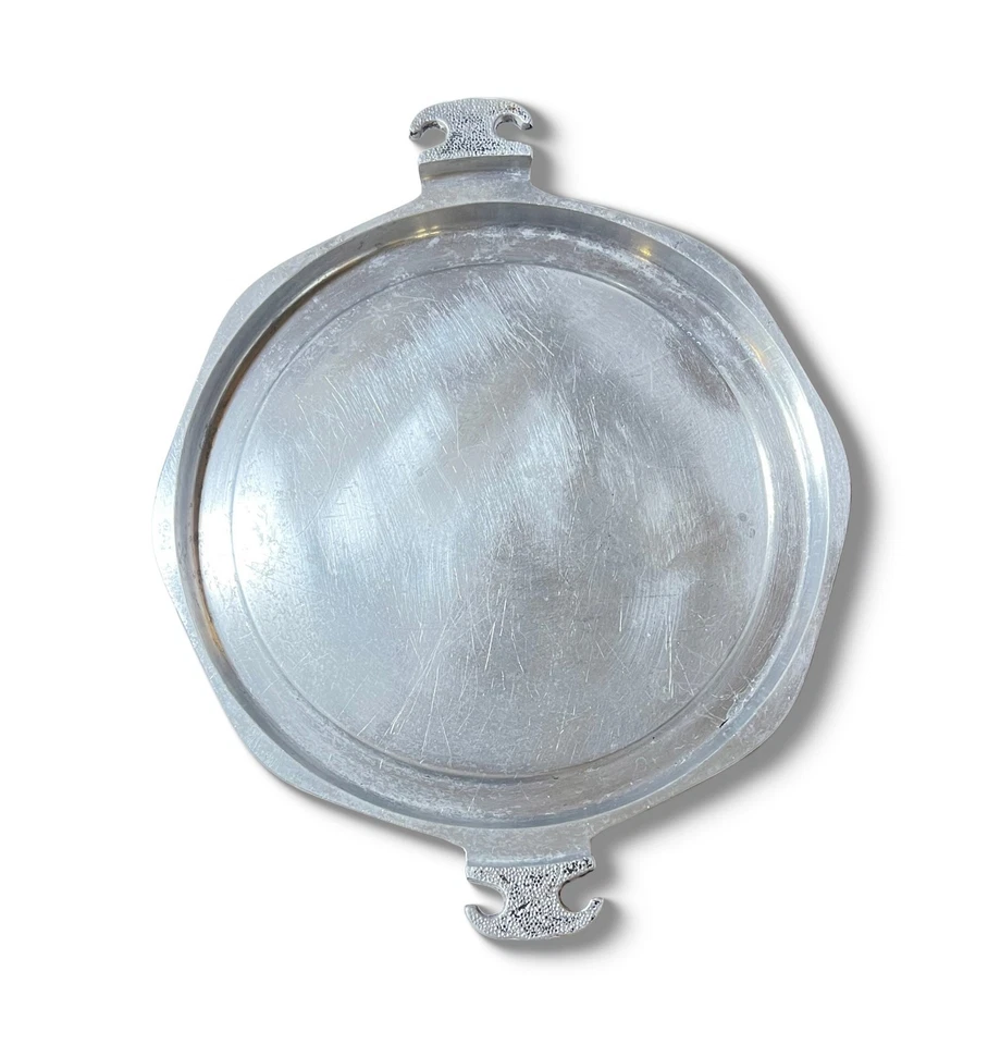 "Bandeja para servir octágona de aluminio de 13"" Guardian Service de 1940 y placa de plancha" Foto 4 de 4