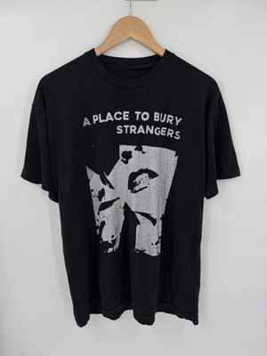 Vintage A Place To Bury Strangers Band T-Shirt Black Single Stitch Large RARE