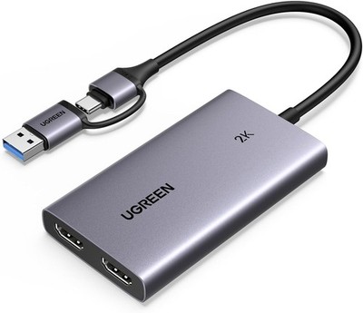 UGREEN Video Capture Card HDMI auf USB 3.1 Gen1 2K30 Aufnahme 4K30 Loop Out