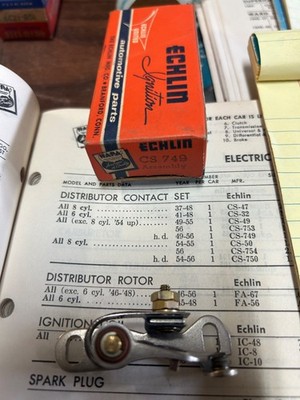 New Napa Echlin Automotive Ignition Points CS-749 1949-1956 HEAVY DUTY USA MADE